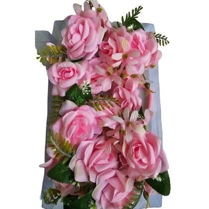 Imagem de Flor p/ cabelo braço enfeites junino caixa c/12 festa junina