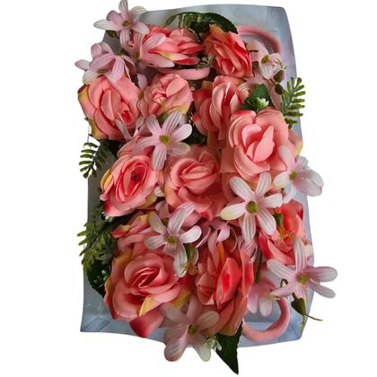 Imagem de Flor p/ cabelo braço enfeites junino caixa c/12 festa junina