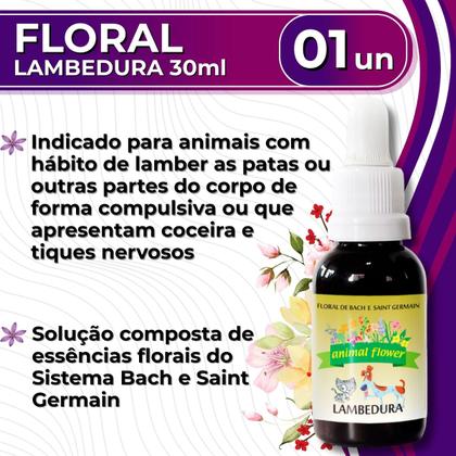 Imagem de Floral em Gotas Lambedura para Cães e Gatos - 30ml - Animal Flower