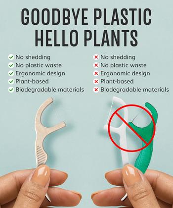 Imagem de Floss Picks HAPPY ECO Double Floss Biodegradável 200 unidades