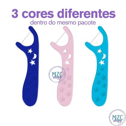Imagem de Flosser Fio Dental Stitch Sabor Morango 50uni - Dentalclean