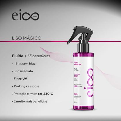 Imagem de Fluido 0% Frizz Liso Mágico 200ml - Eico Pro