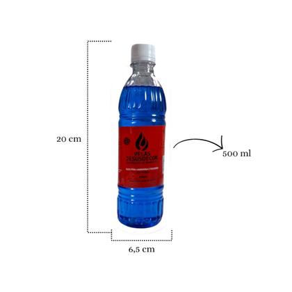 Imagem de Fluído Citronela 500ml Espanta Mosquito + Vela Vidro Grosso