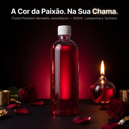 Imagem de Fluido Lamparina Vermelho Iluminação Requintada Sem Fumaça