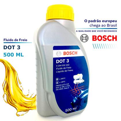 Imagem de Fluido Oleo De Freio Dot 3 Bosch Original Carro E Moto 500ml