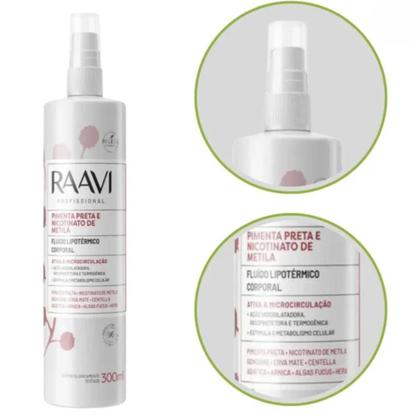 Imagem de Fluído Raavi Lipotérmico Pimenta Preta Nicotinato de Metila 300ml