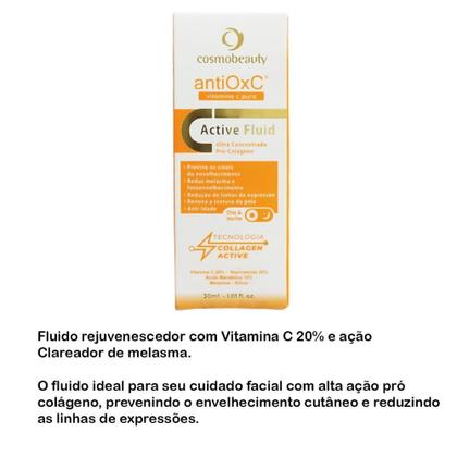 Imagem de Fluido Rejuvenescedor Active Fluid Antiox C Cosmobeauty