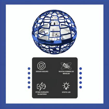 Imagem de Fly Bola Infantil Com Sensor e Luz Led - Brinquedo Voador Divertido