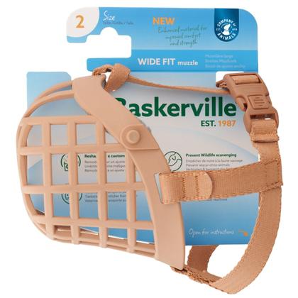 Imagem de Focinheira Baskerville Wide Fit  Muzzle Bege Para Cachorro - Tamanho 02