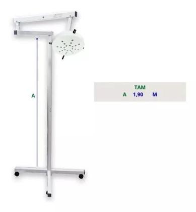 Imagem de Foco Cirúrgico Dl4000 24 Leds Pedestal Delta Life VETERINÁRIO