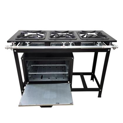 Imagem de Fogão 3 Bocas Cefaz com Forno Linha Gold Baixa Pressão CFZG-122