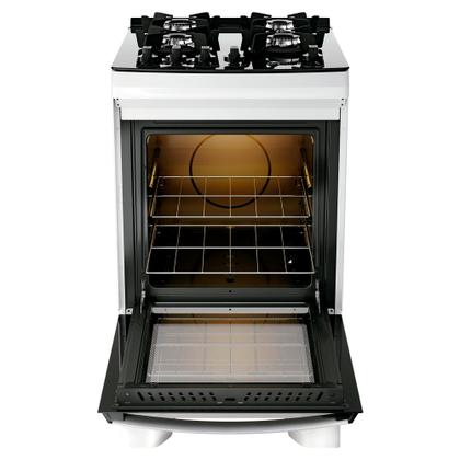 Imagem de Fogão 4 Bocas a Gás Dako Supreme Glass com Acendimento Automático Mesa de Vidro Branco Bivolt