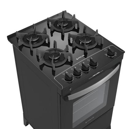 Imagem de Fogão 4 Bocas Atlas Automático Agile Up Glass Preto