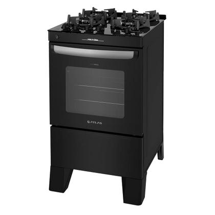 Imagem de Fogão 4 Bocas Atlas Automático Agile Up Glass Preto