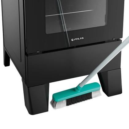 Imagem de Fogão 4 Bocas Atlas Milão Plus Com Mesa De Inox A Gás Bivolt