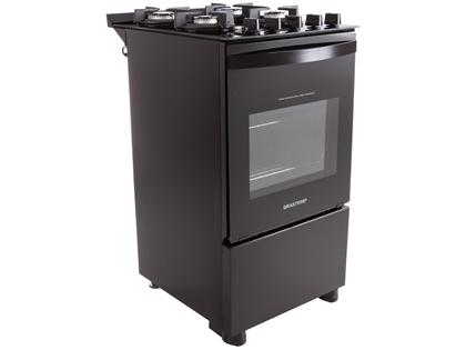 Imagem de Fogão 4 Bocas Brastemp Preto Mesa de Vidro BFO4