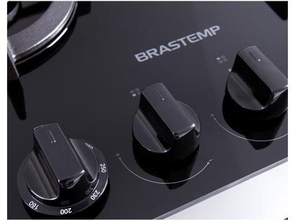 Imagem de Fogão 4 Bocas Brastemp Preto Mesa de Vidro BFO4
