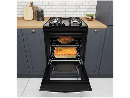 Imagem de Fogão 4 Bocas de Embutir Dako Preto Mesa de Vidro Diplomata