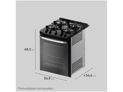 Imagem de Fogão 4 Bocas de Embutir Electrolux Preto Experience FE4BP