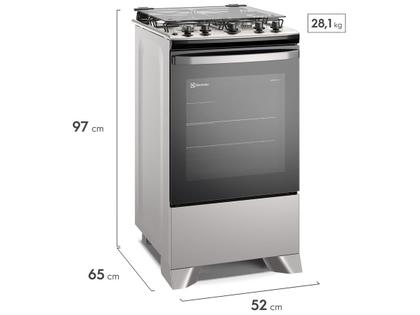 Imagem de Fogão 4 Bocas Electrolux Prata Efficient PerfectCook FE4IS