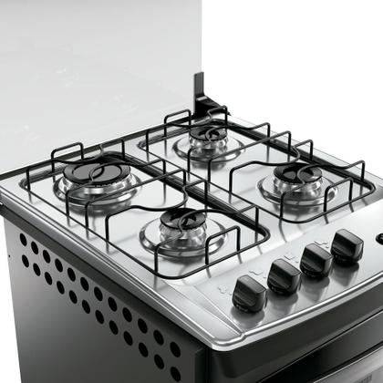 Imagem de Fogão 4 Bocas Embutir Dako Supreme Mesa de Inox Preto Bivolt