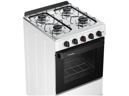 Fogão 4 Bocas Esmaltec Branco Ideal Pop 4120 Imagem de Fogão 4 Bocas Esmaltec Branco Ideal Pop 4120