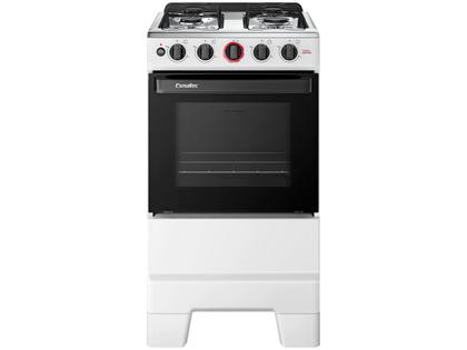 Fogão 4 Bocas Esmaltec Branco Ideal Super 4121