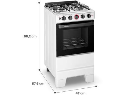 Imagem de Fogão 4 Bocas Esmaltec Branco Ideal Super 4121