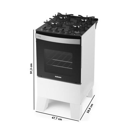 Imagem de Fogão 4 Bocas Itatiaia Itaglass Plus com Acendimento Automático Branco Bivolt
