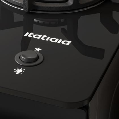 Imagem de Fogão 4 Bocas Itatiaia Itaglass Plus com Acendimento Automático Preto Bivolt  