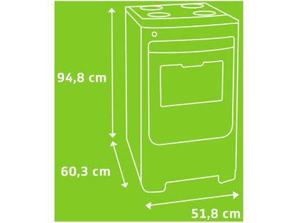 Imagem de Fogão 4 Bocas Mesa de Vidro Temperado Consul CFO4VAR, Inox, Acendimento Automático