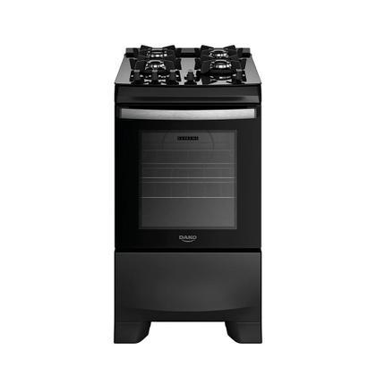 Imagem de Fogão 4 Bocas Preto com Mesa de Vidro Dako Novo Supreme Glass Bivolt