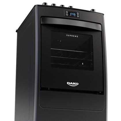 Fogão 4 Bocas Preto com Mesa de Vidro e Timer Digital Dako Supreme Black Glass Bivolt Imagem de Fogão 4 Bocas Preto com Mesa de Vidro e Timer Digital Dako Supreme Black Glass Bivolt