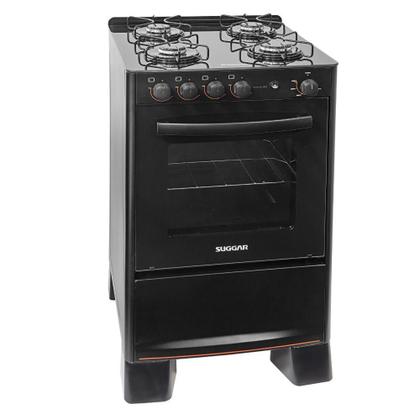 Imagem de Fogão 4 Bocas Suggar Automático Mesa de Vidro Cook Glass Pre