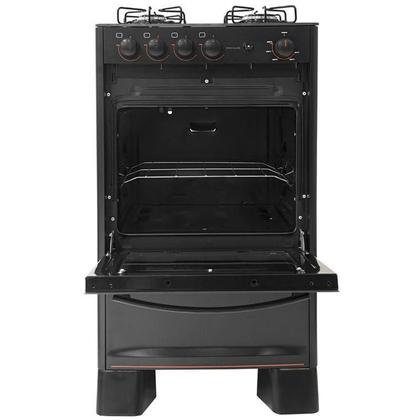 Imagem de Fogão 4 Bocas Suggar Cook Glass Mesa de Vidro Preto Bivolt - Fgvcg410pt