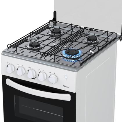 Imagem de Fogao 4 Bocas Venax Picasso Mesa Inox GIIi Branco Gas Glp