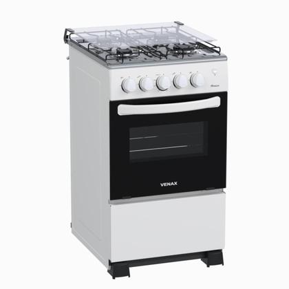 Imagem de Fogao 4 Bocas Venax Picasso Mesa Inox GIIi Branco Gas Glp