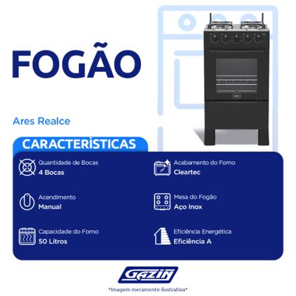 Imagem de Fogao 4b realce ares s/acend