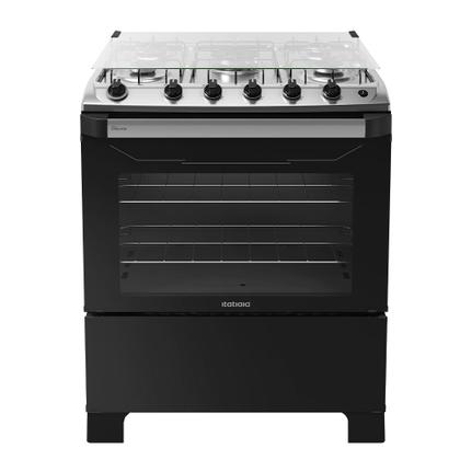 Imagem de Fogão 5 Bocas a Gás Itatiaia New Dream com Tripla Chama e Acendimento Automático Preto Bivolt
