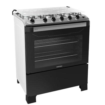 Imagem de Fogão 5 Bocas a Gás Itatiaia New Dream Tripla Chama e Acendimento Automático Branco/Preto Bivolt