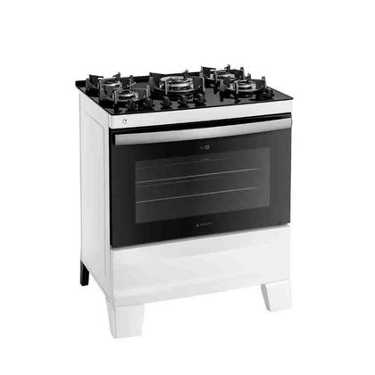 Imagem de Fogão 5 Bocas Agile Glass Bivolt Branco Atlas