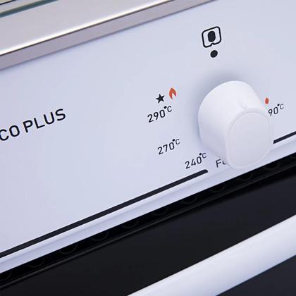 Imagem de Fogão 5 bocas Atlas Mônaco Plus Branco com Acendimento Automático e Mesa Inox