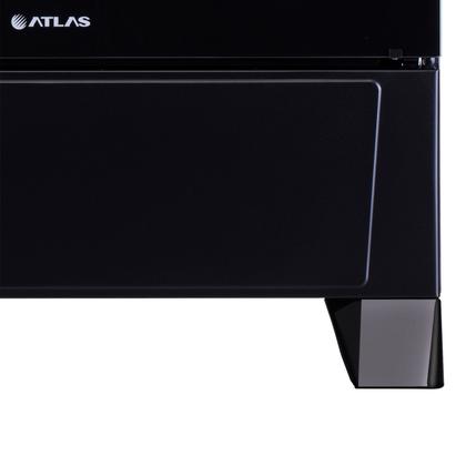 Imagem de Fogão 5 bocas Atlas Mônaco Plus Preto com Acendimento Automático e Mesa Inox