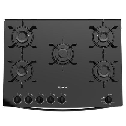 Imagem de Fogão 5 Bocas Atlas Mônaco Top Glass Acendimento Automático