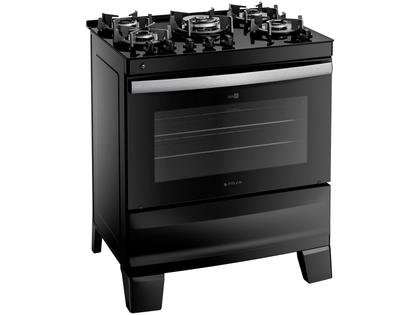 Fogão 5 Bocas Atlas Preto Mesa de Vidro Glass Agile UP Imagem de Fogão 5 Bocas Atlas Preto Mesa de Vidro Glass Agile UP