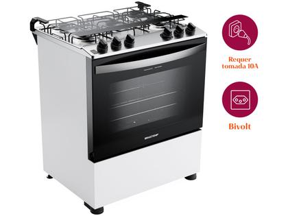 Imagem de Fogão 5 Bocas Brastemp Branco BFS5NDB