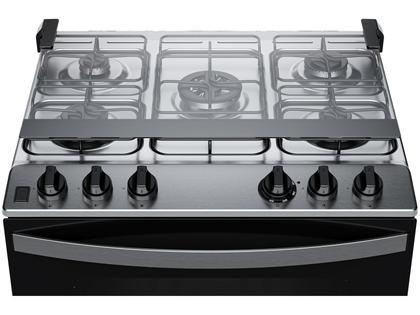 Imagem de Fogão 5 Bocas Brastemp Cinza e Preto BFS5GDR