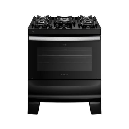 Imagem de Fogão 5 Bocas Com Mesa de Vidro Atlas Agile Up Glass Luz De Forno Bivolt