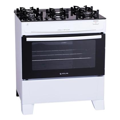 Imagem de Fogão 5 Bocas Com Mesa de Vidro Atlas Mônaco Top Glass Bivolt