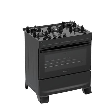 Imagem de Fogão 5 Bocas Com Mesa de Vidro Atlas Mônaco Top Glass Bivolt